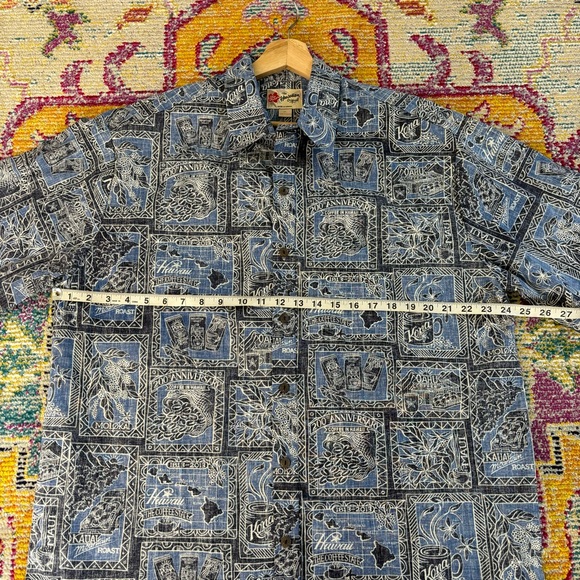 The Hawaiian Original 200th Anniversary coffee print short sleeved button up - Picture 7 of 8